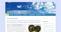 Desktop Screenshot of nzhealthretreat.com