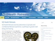 Tablet Screenshot of nzhealthretreat.com